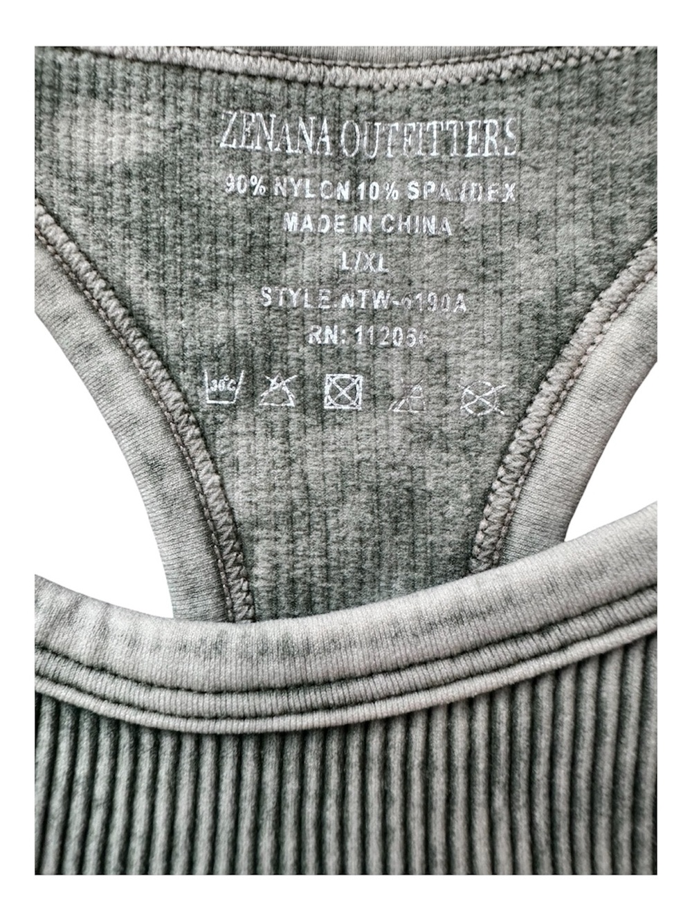 Zenana Mineral Wash Ribbed Brami - Set of 2 - Picture 6 of 6